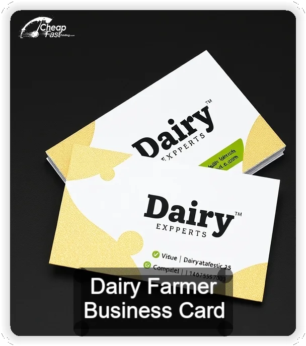 Dairy Farmer business card design sample