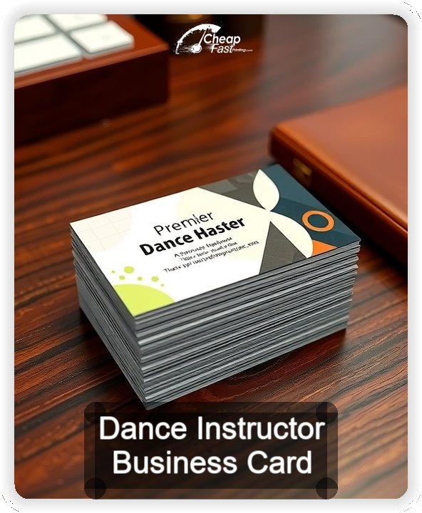 Dance Instructor business card design sample