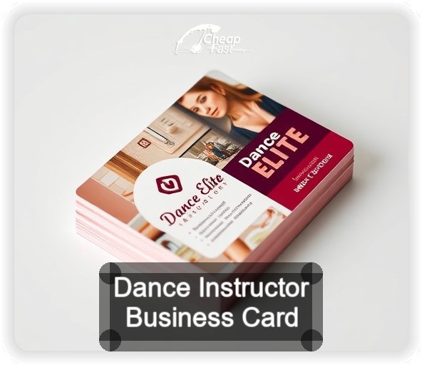 Dance Instructor business card design sample