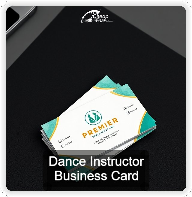 Dance Instructor business card design sample