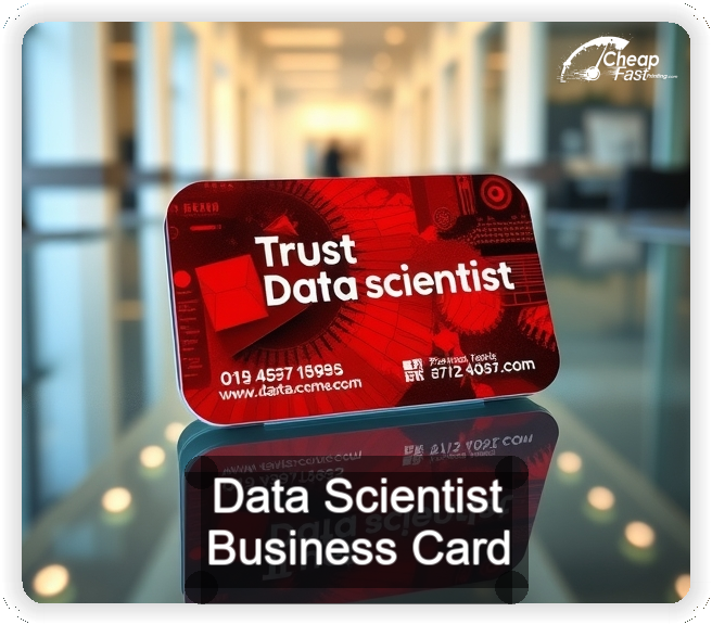 Data Scientist business card design sample