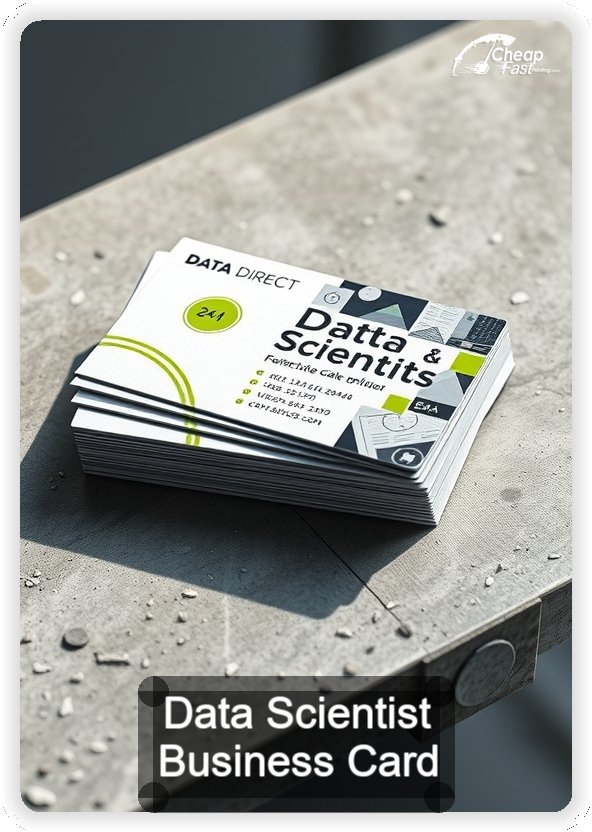 Data Scientist business card design sample