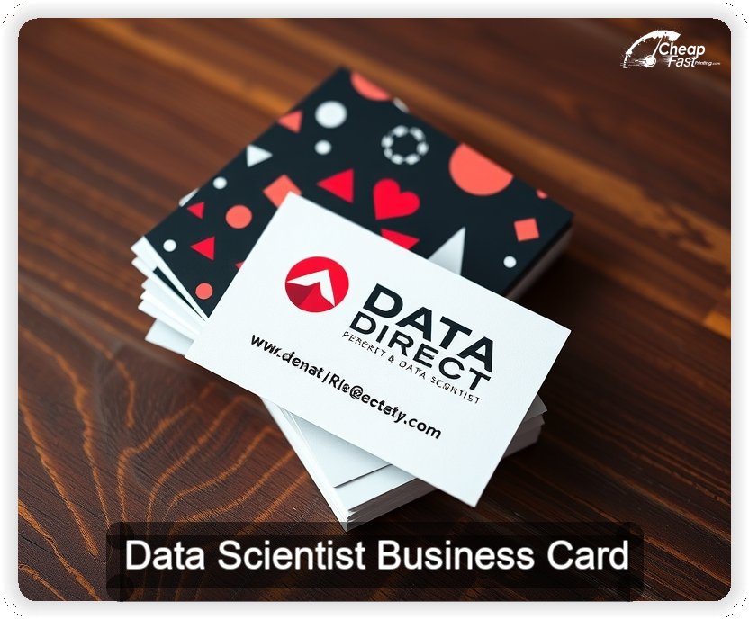 Data Scientist business card design sample