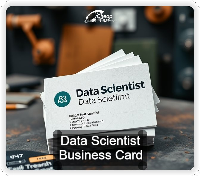 Data Scientist business card design sample