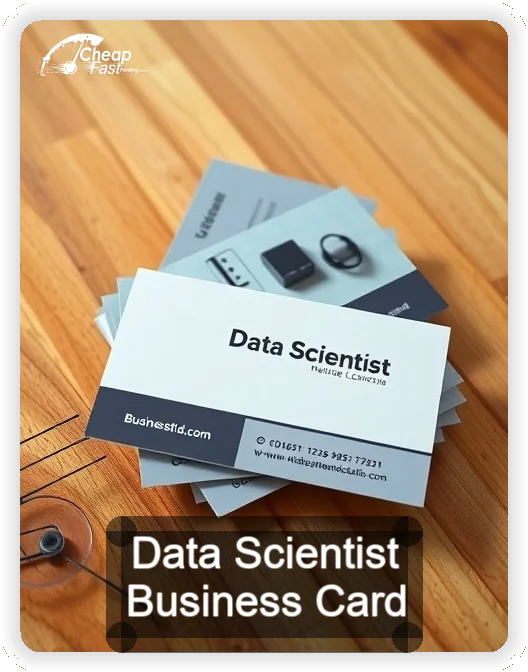 Data Scientist business card design sample
