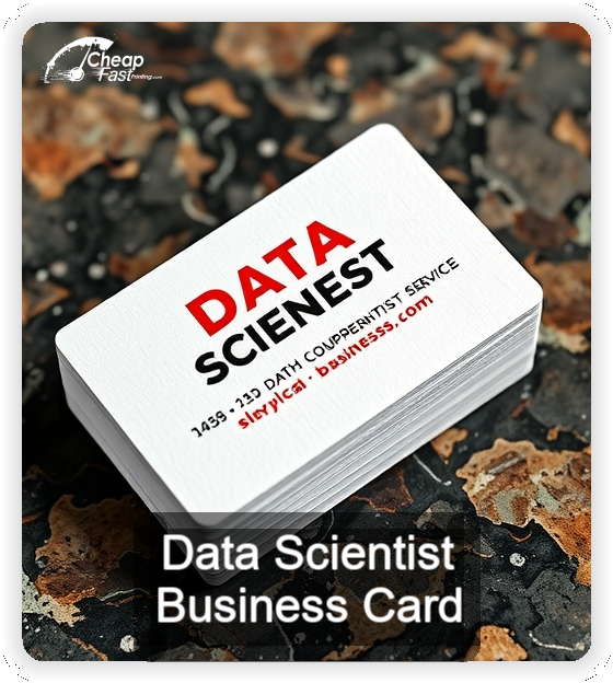 Data Scientist business card design sample