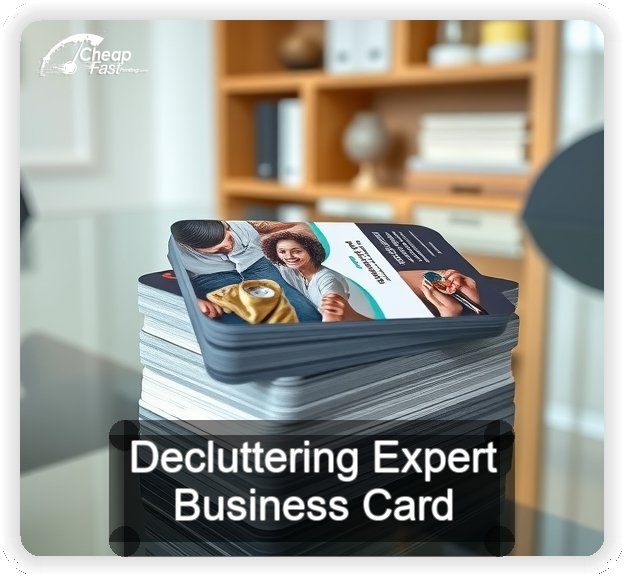 Decluttering Expert business card design sample