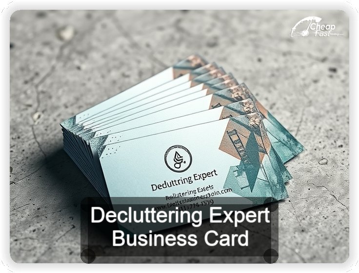 Decluttering Expert business card design sample