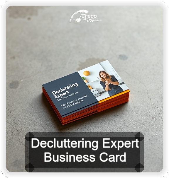 Decluttering Expert business card design sample