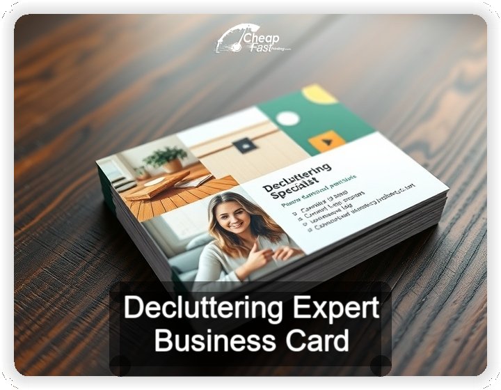 Decluttering Expert business card design sample