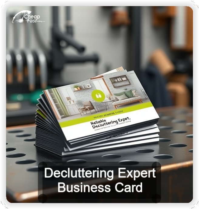 Decluttering Expert business card design sample