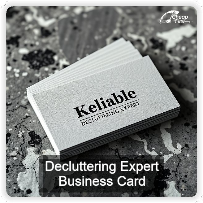 Decluttering Expert business card design sample