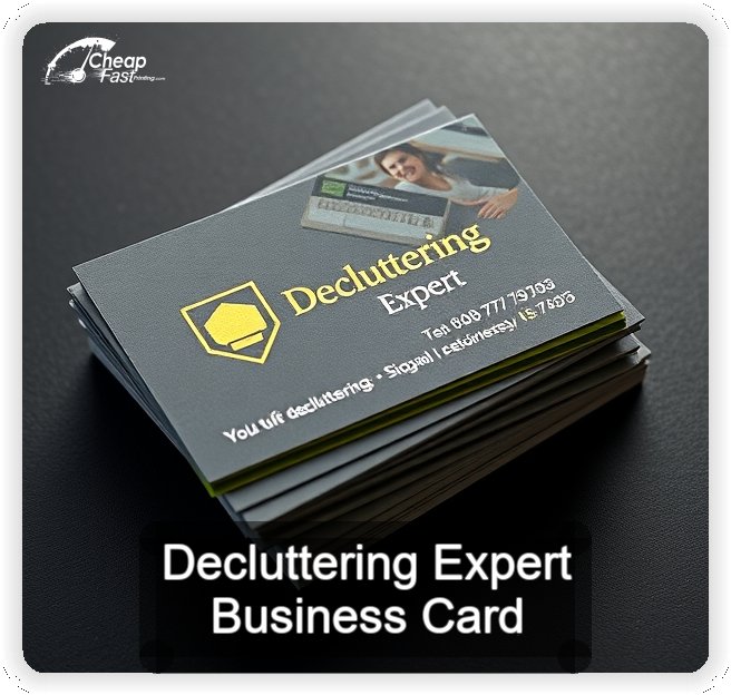 Decluttering Expert business card design sample