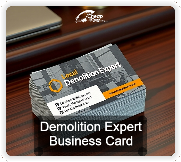 Demolition Expert business card design sample