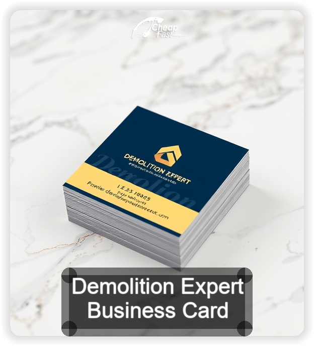 Demolition Expert business card design sample