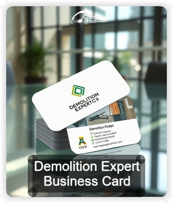 Demolition Expert business card design sample
