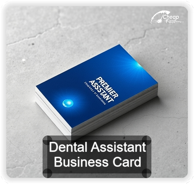 Dental Assistant business card design sample