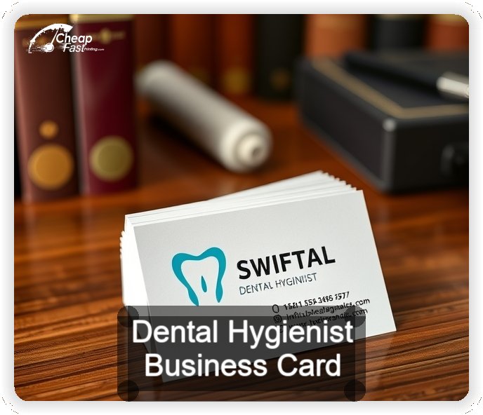Dental Hygienist business card design sample