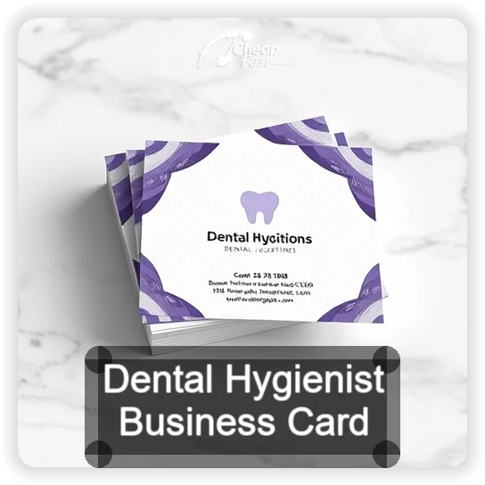 Dental Hygienist business card design sample