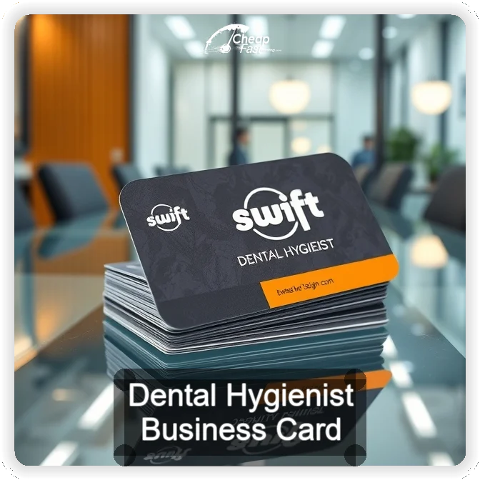 Dental Hygienist business card design sample