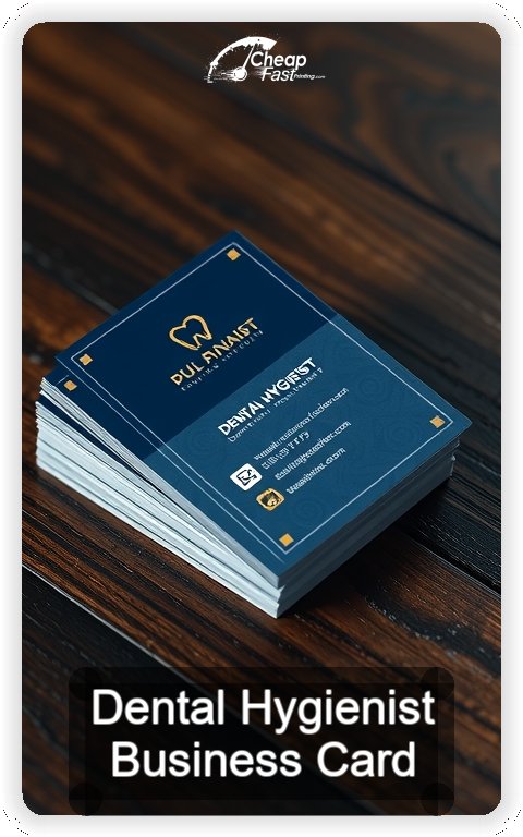 Dental Hygienist business card design sample