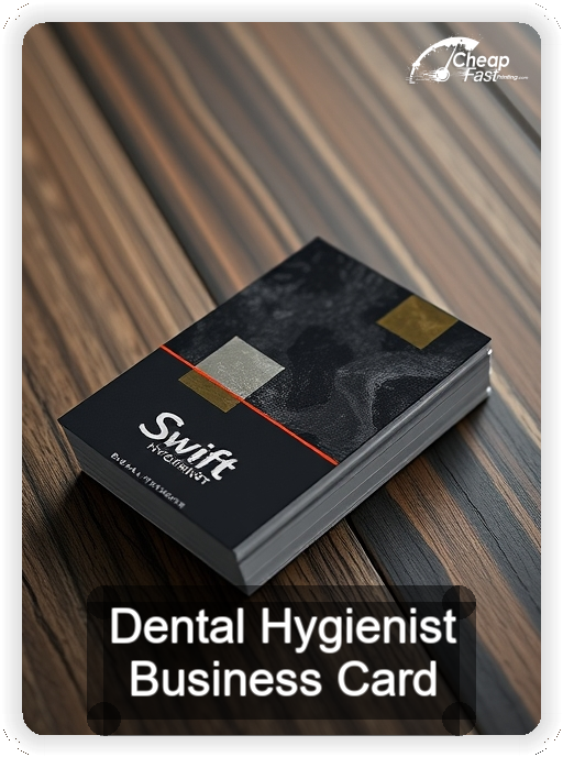 Dental Hygienist business card design sample