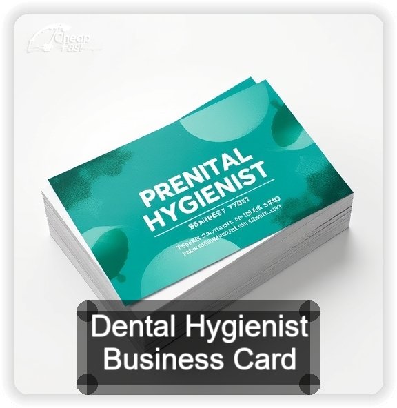 Dental Hygienist business card design sample