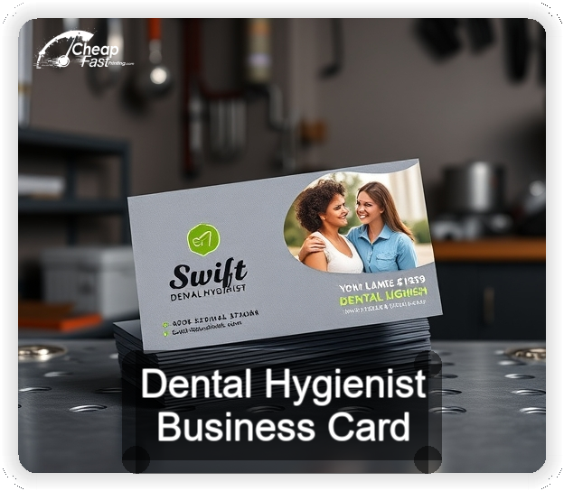 Dental Hygienist business card design sample