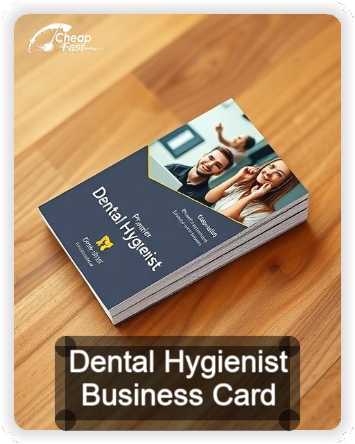 Dental Hygienist business card design sample