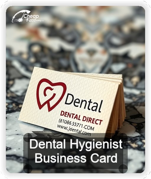 Dental Hygienist business card design sample