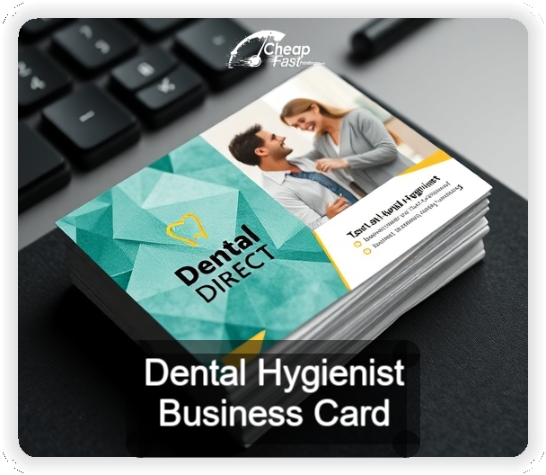 Dental Hygienist business card design sample