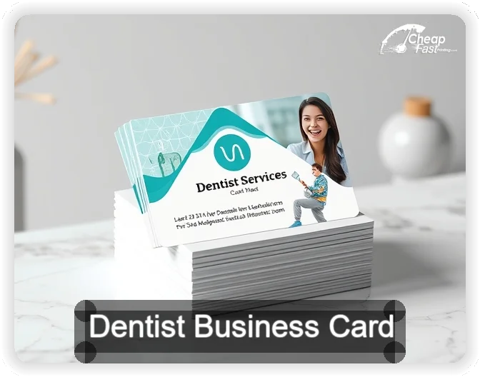 Dentist business card design sample