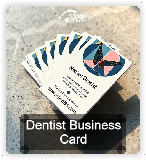 Dentist business card design sample