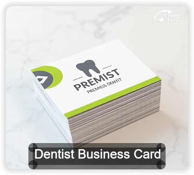 Dentist business card design sample