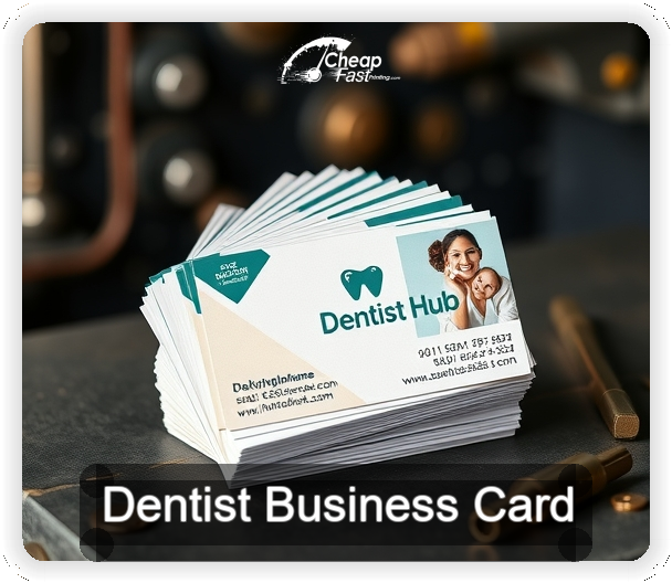 Dentist business card design sample