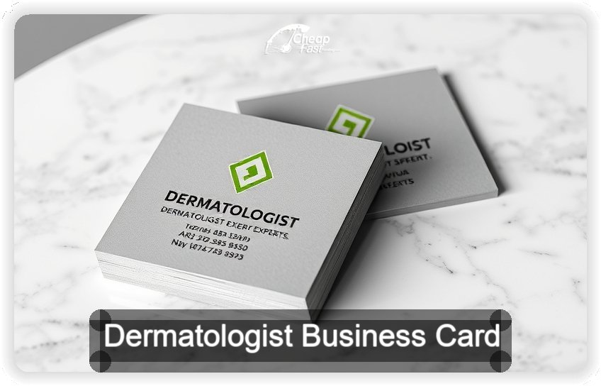 Dermatologist business card design sample