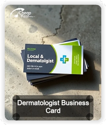 Dermatologist business card design sample