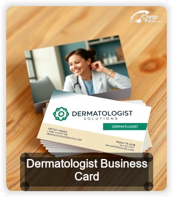 Dermatologist business card design sample
