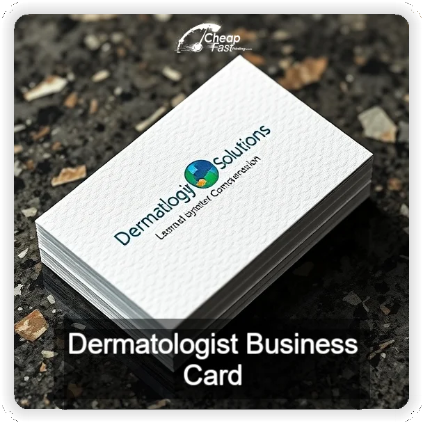 Dermatologist business card design sample