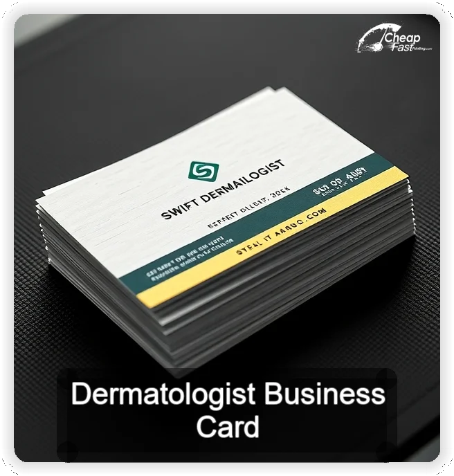 Dermatologist business card design sample
