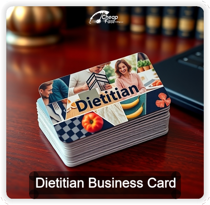 Dietitian business card design sample