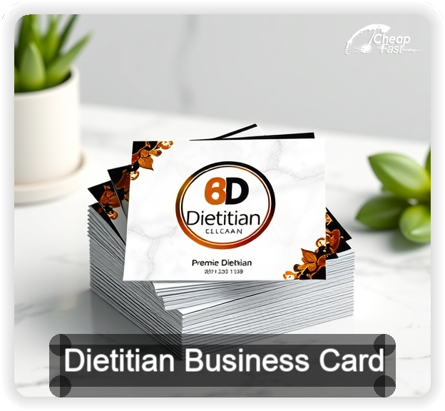 Dietitian business card design sample