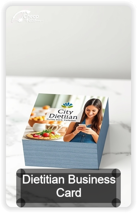 Dietitian business card design sample