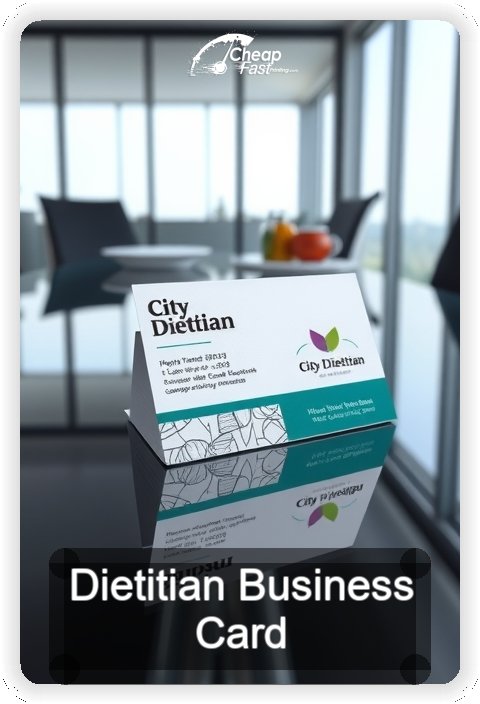 Dietitian business card design sample