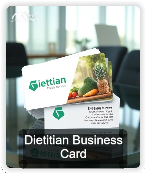 Dietitian business card design sample