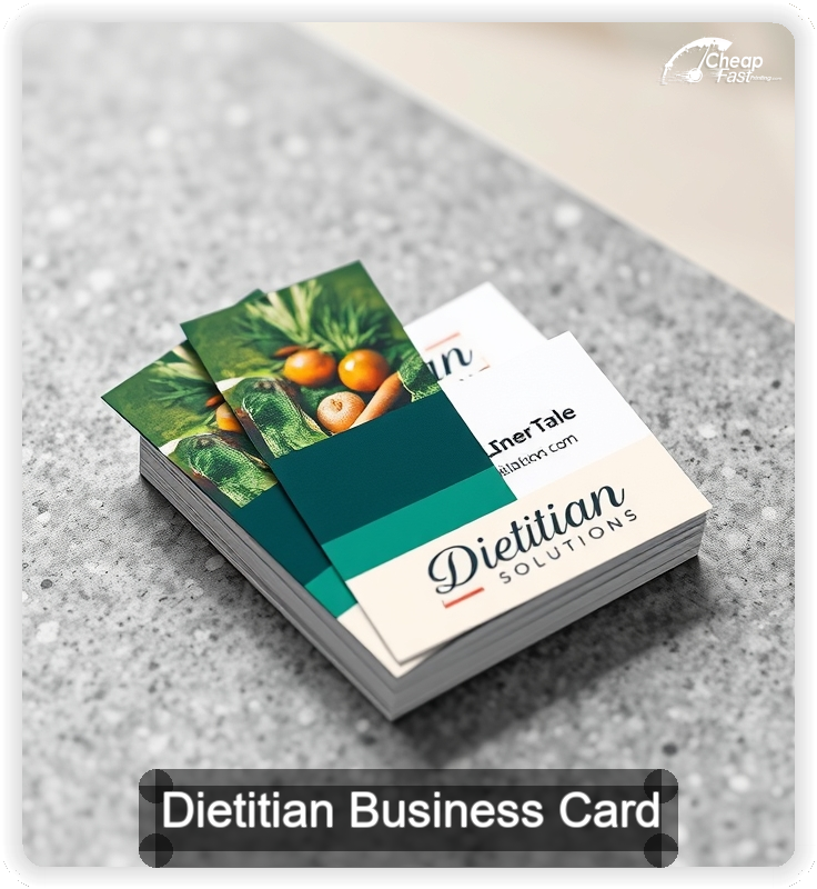 Dietitian business card design sample