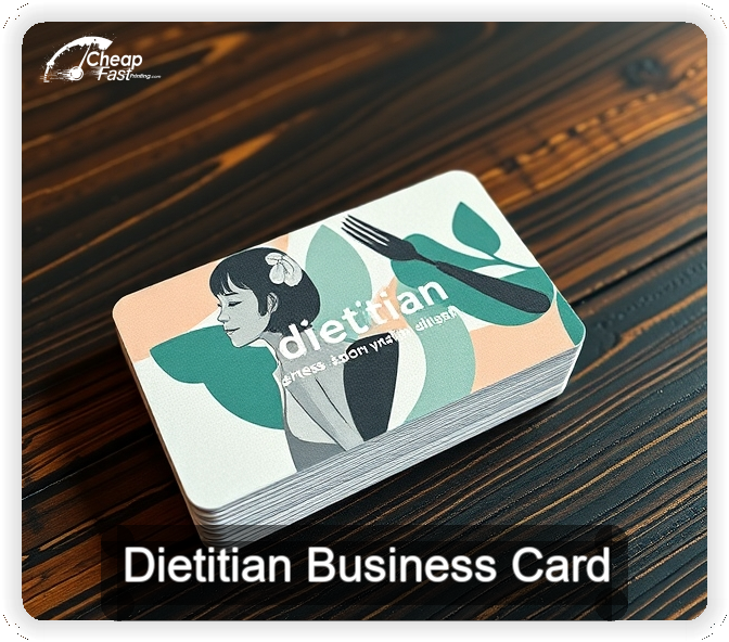 Dietitian business card design sample