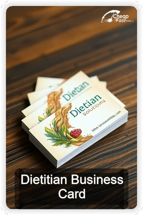 Dietitian business card design sample