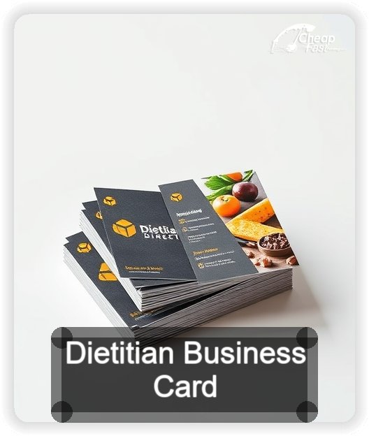 Dietitian business card design sample