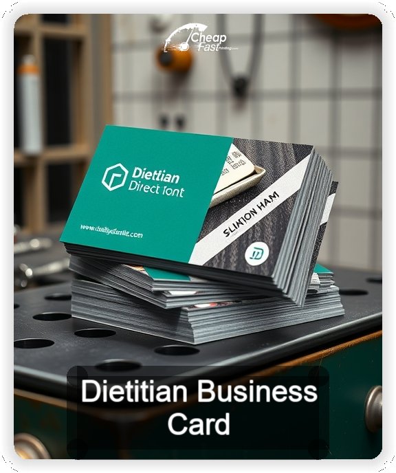 Dietitian business card design sample